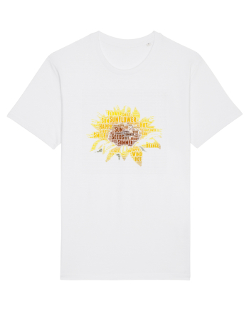 Sunflower WordArt White