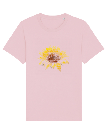 Sunflower WordArt Cotton Pink