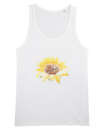 Sunflower WordArt White