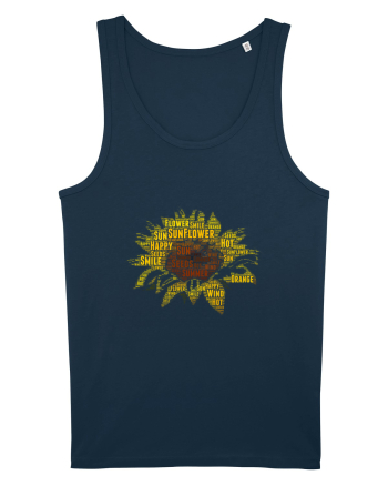 Sunflower WordArt Navy