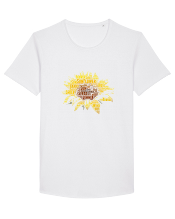 Sunflower WordArt White