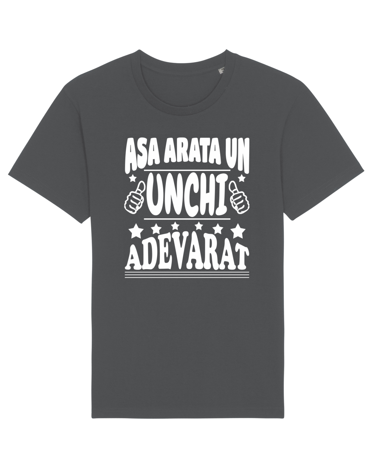 Tricou mânecă scurtă Unisex Rocker Anthracite