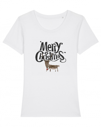 Merry Christmas (Ren timid) negru White