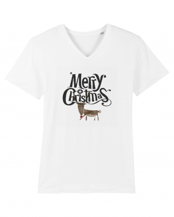 Merry Christmas (Ren timid) negru White