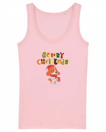 Merry Christmas (cățelus festiv)  Cotton Pink