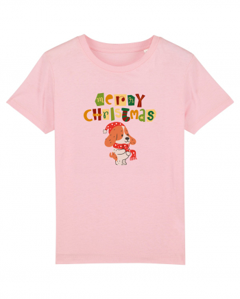 Merry Christmas (cățelus festiv)  Cotton Pink