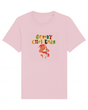 Merry Christmas (cățelus festiv)  Cotton Pink