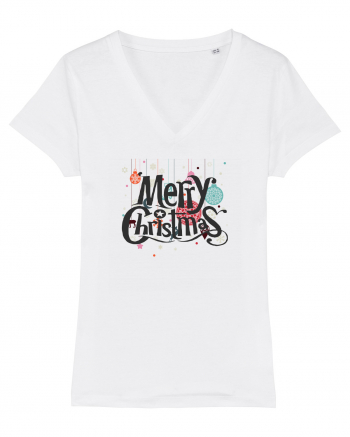 Merry Christmas (decorațiuni Crăciun) negru White