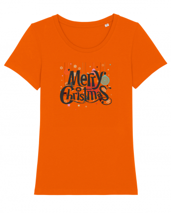 Merry Christmas (decorațiuni Crăciun) negru Bright Orange