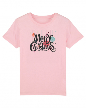 Merry Christmas (decorațiuni Crăciun) negru Cotton Pink