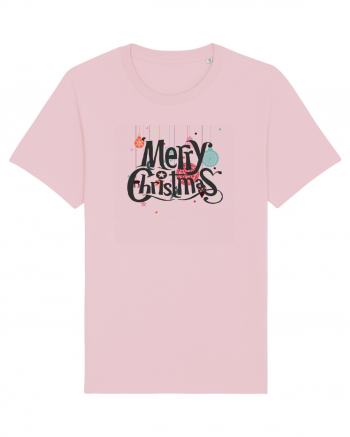 Merry Christmas (decorațiuni Crăciun) negru Cotton Pink