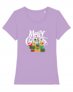 Merry Christmas (cadouri) 2 Tricou mânecă scurtă guler larg fitted Damă Expresser