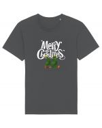 Merry Christmas (pom iubitor)  Tricou mânecă scurtă Unisex Rocker