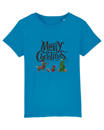 Merry Christmas (scenă de Crăciun) negru Azur