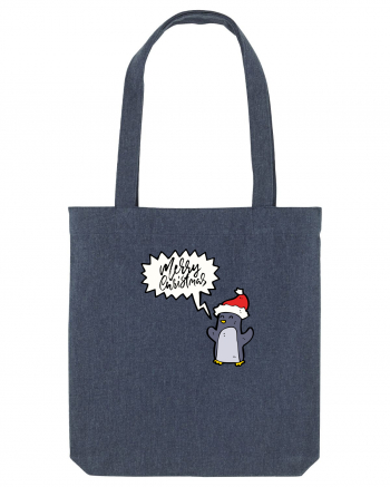 Merry Christmas Pinguin Midnight Blue