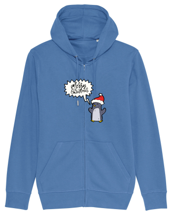 Merry Christmas Pinguin Bright Blue