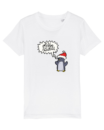 Merry Christmas Pinguin White