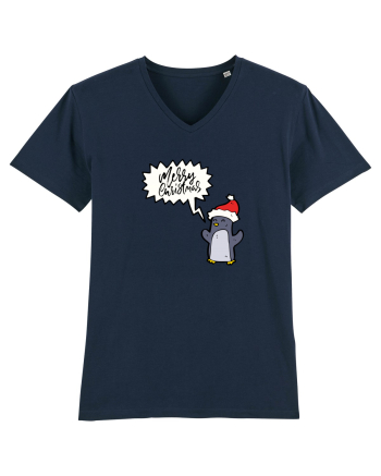 Merry Christmas Pinguin French Navy