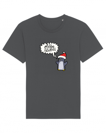 Merry Christmas Pinguin Anthracite