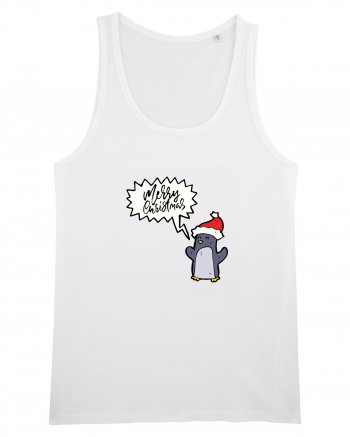 Merry Christmas Pinguin White