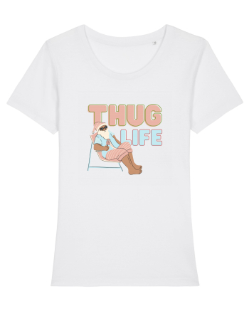 Moș Crăciun Thug Life White
