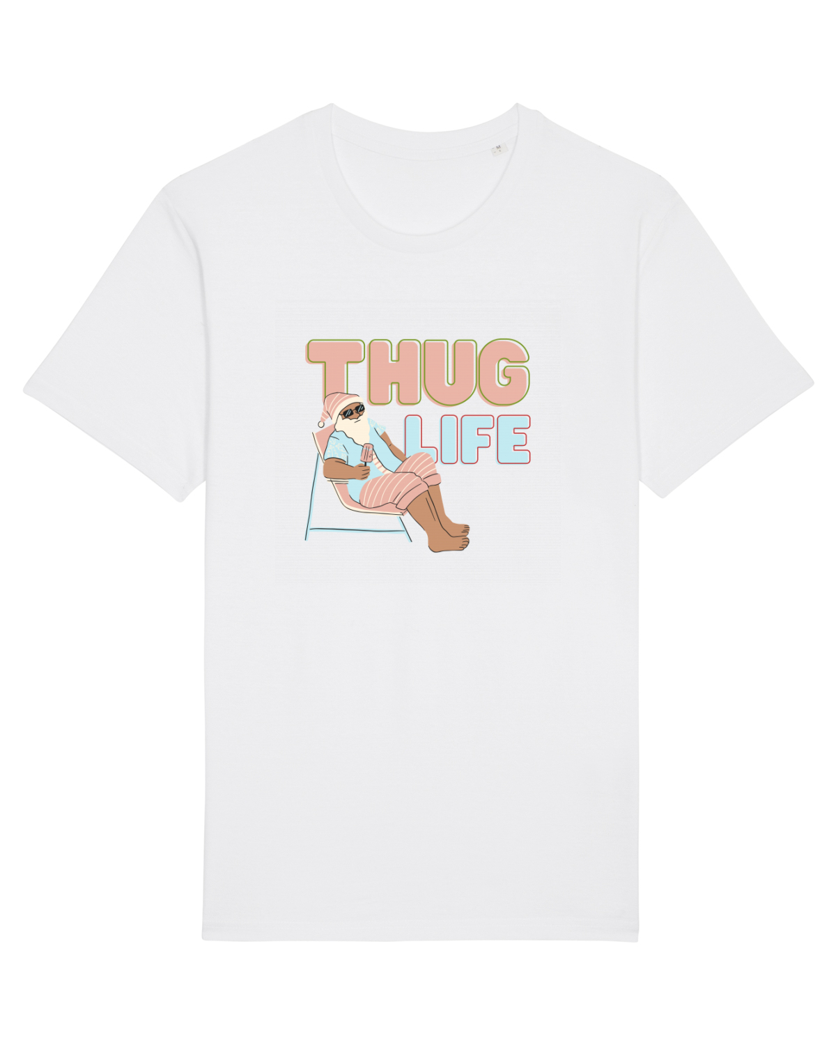 Tricou mânecă scurtă Unisex Rocker White