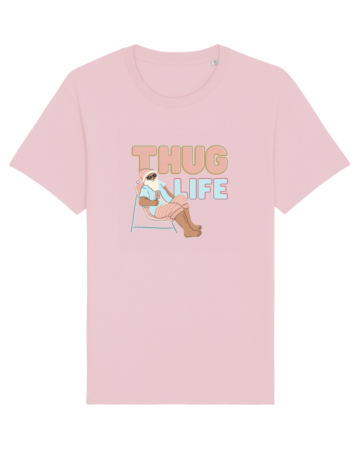 Tricou mânecă scurtă Unisex Rocker Cotton Pink