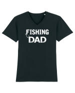 Fishing Dad Tricou mânecă scurtă guler V Bărbat Presenter