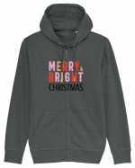 Merry, Bright, Christmas  Hanorac cu fermoar Unisex Connector