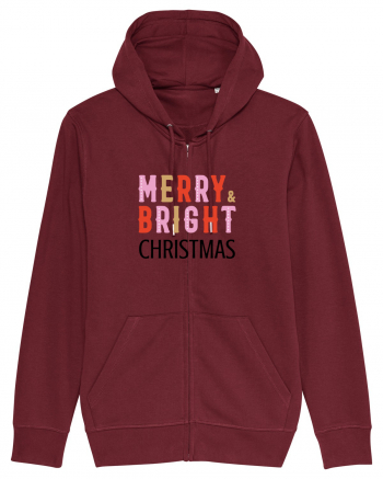 Merry, Bright, Christmas  Burgundy