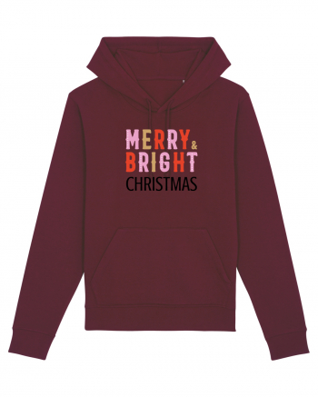 Merry, Bright, Christmas  Burgundy