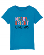 Merry, Bright, Christmas  Tricou mânecă scurtă  Copii Mini Creator