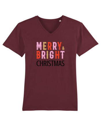 Merry, Bright, Christmas  Burgundy