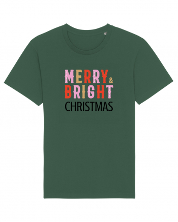 Merry, Bright, Christmas  Bottle Green