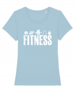 Fitness Tricou mânecă scurtă guler larg fitted Damă Expresser