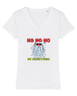 Ho Ho Ho or Something  Tricou mânecă scurtă guler V Damă Evoker