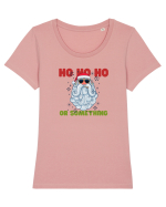 Ho Ho Ho or Something  Tricou mânecă scurtă guler larg fitted Damă Expresser