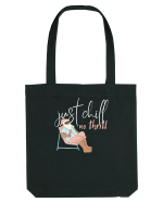 Moș Crăciun Just Chill No Thrill  Sacoșă textilă
