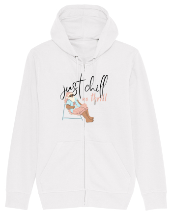 Moș Crăciun Just Chill No Thrill (negru)  White