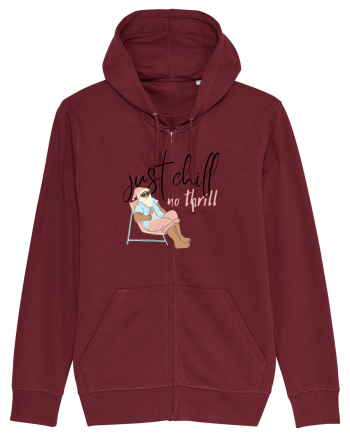 Moș Crăciun Just Chill No Thrill (negru)  Burgundy