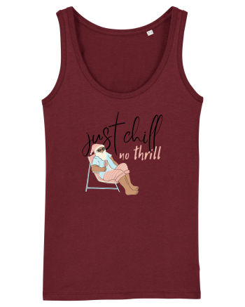 Moș Crăciun Just Chill No Thrill (negru)  Burgundy