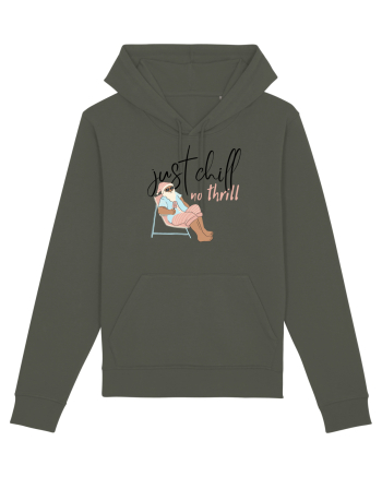 Moș Crăciun Just Chill No Thrill (negru)  Khaki