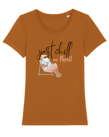 Moș Crăciun Just Chill No Thrill (negru)  Roasted Orange