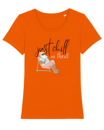 Moș Crăciun Just Chill No Thrill (negru)  Bright Orange