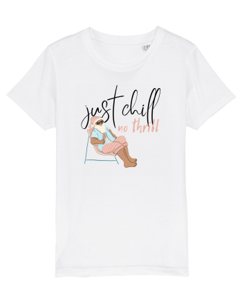 Moș Crăciun Just Chill No Thrill (negru)  White
