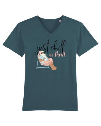 Moș Crăciun Just Chill No Thrill (negru)  Stargazer