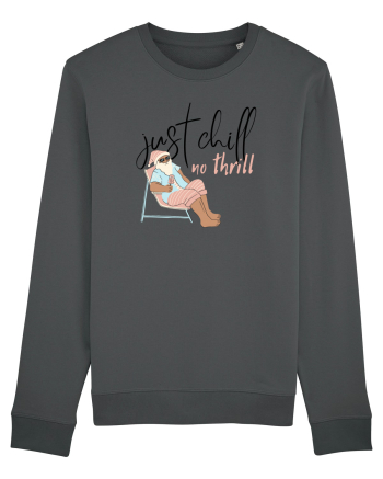 Moș Crăciun Just Chill No Thrill (negru)  Anthracite