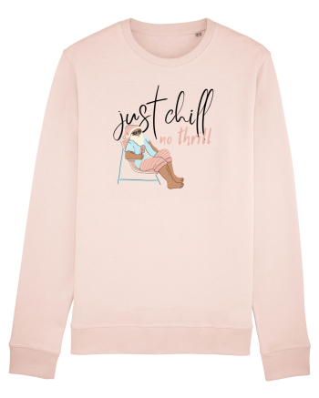 Moș Crăciun Just Chill No Thrill (negru)  Candy Pink
