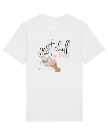 Moș Crăciun Just Chill No Thrill (negru)  White