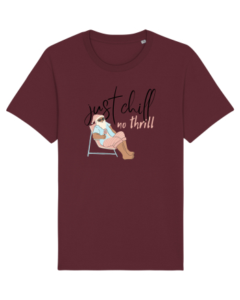 Moș Crăciun Just Chill No Thrill (negru)  Burgundy